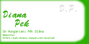 diana pek business card